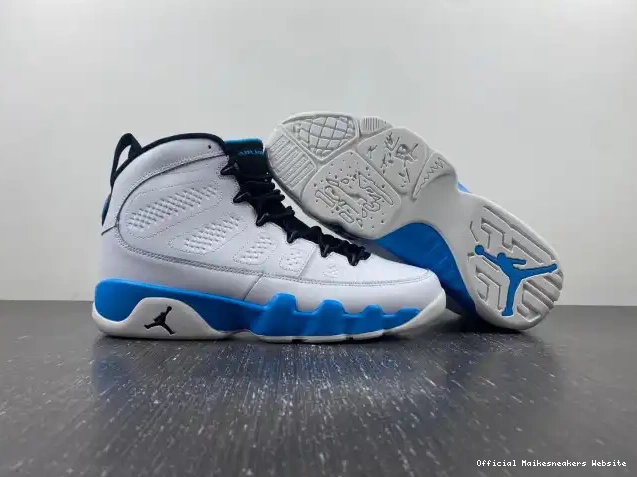 Official Maikesneakers Blue Air Jordan 9 Powder FQ8992-101 0522